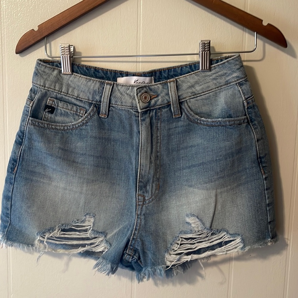 KanCan high rise mom shorts